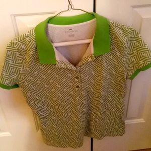 Lime Green Talbots Polo Shirt  (Gently Used, Size L)